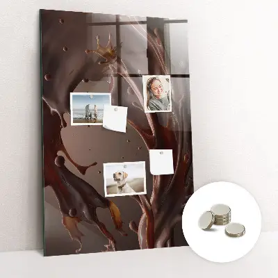 Magnetic wall board in chocolate milk