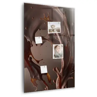 Magnetic wall board in chocolate milk