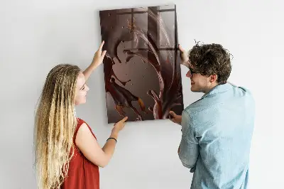 Magnetic wall board in chocolate milk