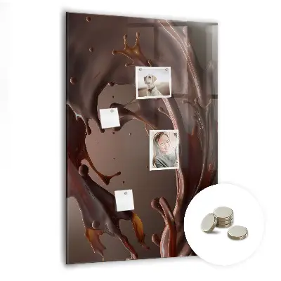 Magnetic wall board in chocolate milk