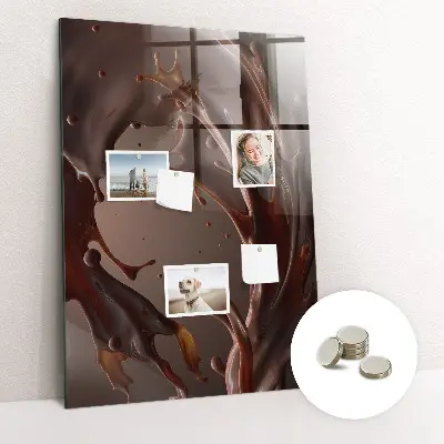Magnetic wall board in chocolate milk