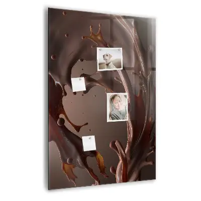 Magnetic wall board in chocolate milk