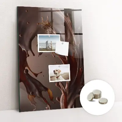 Magnetic wall board in chocolate milk