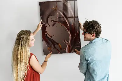 Magnetic wall board in chocolate milk