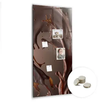 Magnetic wall board in chocolate milk