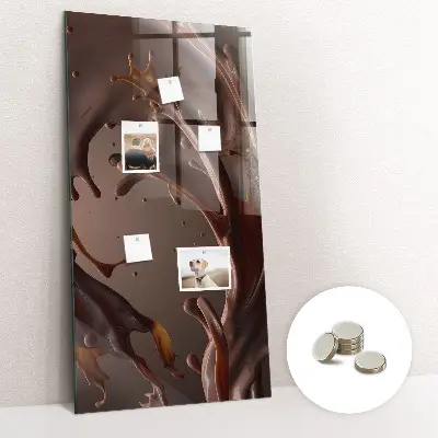Magnetic wall board in chocolate milk