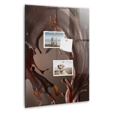 Magnetic wall board in chocolate milk