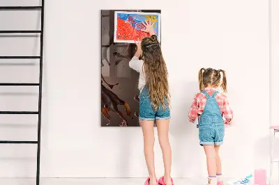 Magnetic wall board in chocolate milk
