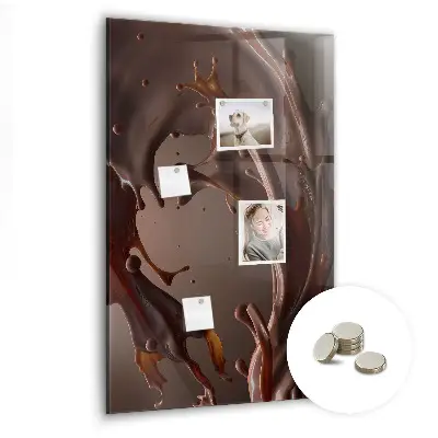 Magnetic wall board in chocolate milk