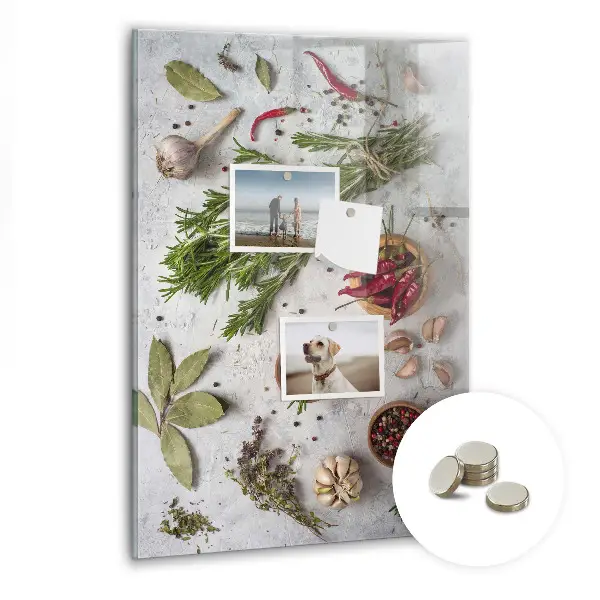 Herbs magnetic board