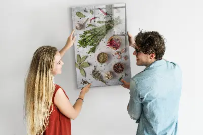 Herbs magnetic board