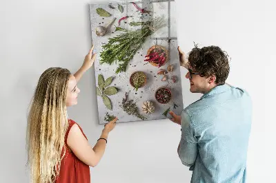Herbs magnetic board