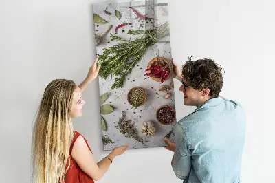 Herbs magnetic board