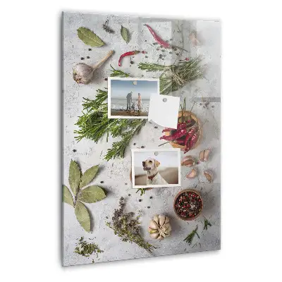 Herbs magnetic board
