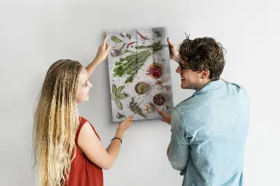 Herbs magnetic board