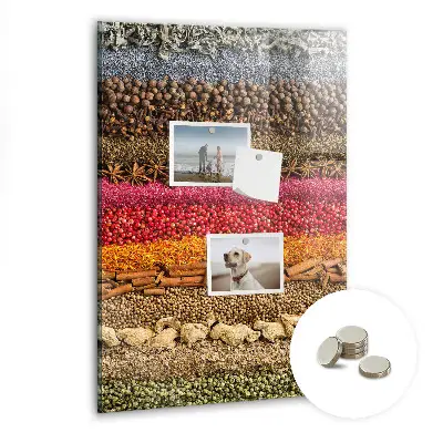 Magnet board Rows of spices