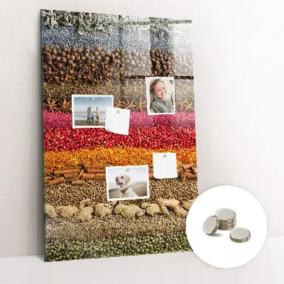 Rows of Spices Magnetic Board