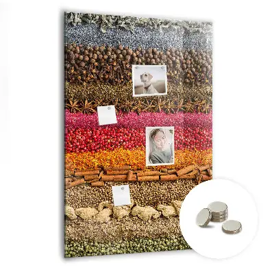 Magnet board Rows of spices