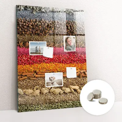 Magnet board Rows of spices