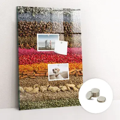 Rows of Spices Magnetic Board
