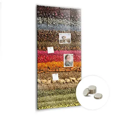 Rows of Spices Magnetic Board