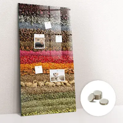 Rows of Spices Magnetic Board
