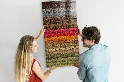 Rows of Spices Magnetic Board