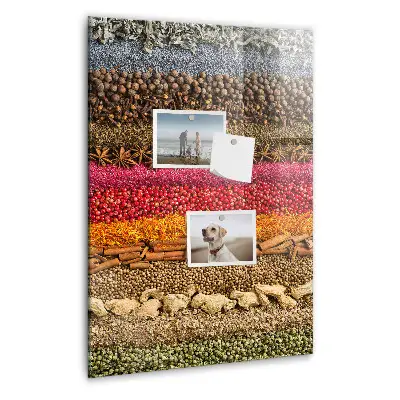 Rows of Spices Magnetic Board