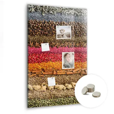 Rows of Spices Magnetic Board