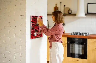 Magnetic wall board with chili peppers design
