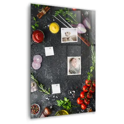 Magnetic Pizza Ingredients Wall Board