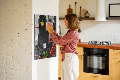 Magnetic Pizza Ingredients Wall Board