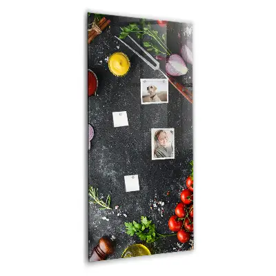 Magnetic Pizza Ingredients Wall Board