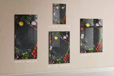 Magnetic Pizza Ingredients Wall Board