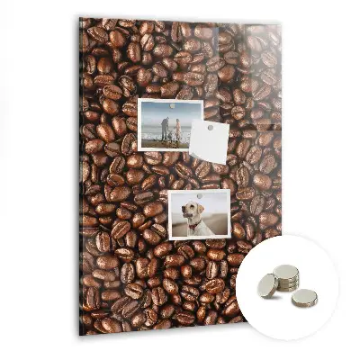 Magnetic glass dry erase board Coffee beans