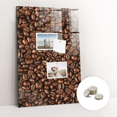 Magnetic glass dry erase board Coffee beans