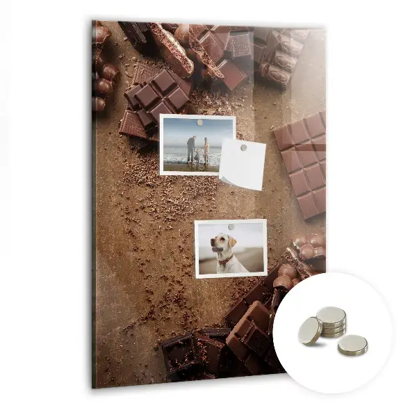 Chocolate bar magnetic board