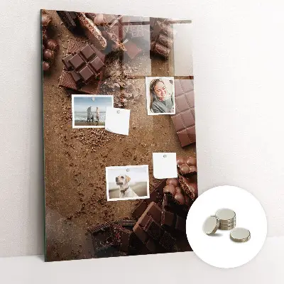 Chocolate bar magnetic board