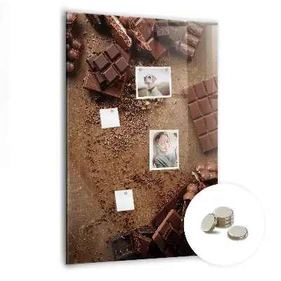 Chocolate bar magnetic board