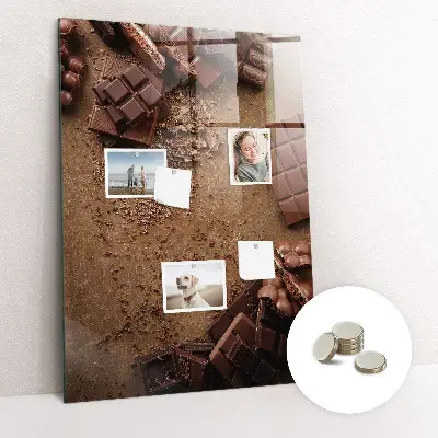 Chocolate bar magnetic board