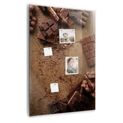 Chocolate bar magnetic board