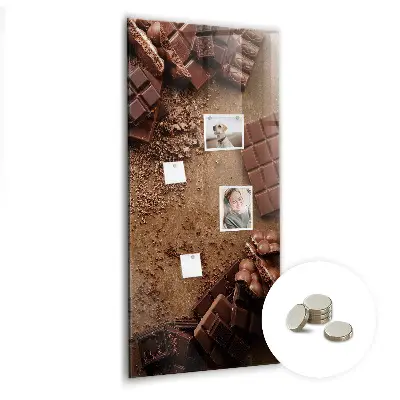 Chocolate bar magnetic board