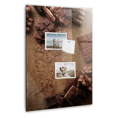 Chocolate bar magnetic board