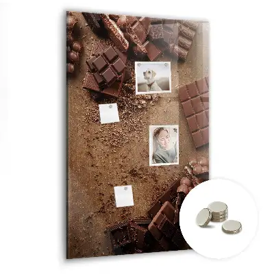 Chocolate bar magnetic board