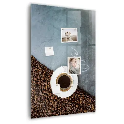Magnetic wall board A cup of coffee