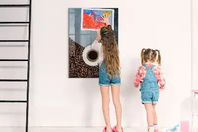 Magnetic wall board A cup of coffee
