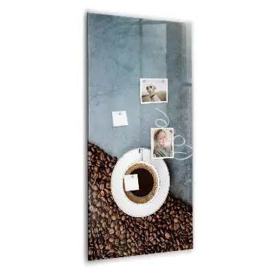Magnetic wall board A cup of coffee