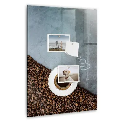 Magnetic wall board A cup of coffee