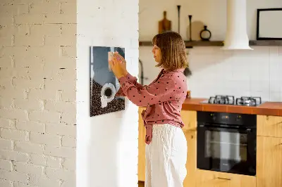 Magnetic wall board A cup of coffee