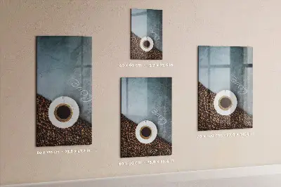 Magnetic wall board A cup of coffee